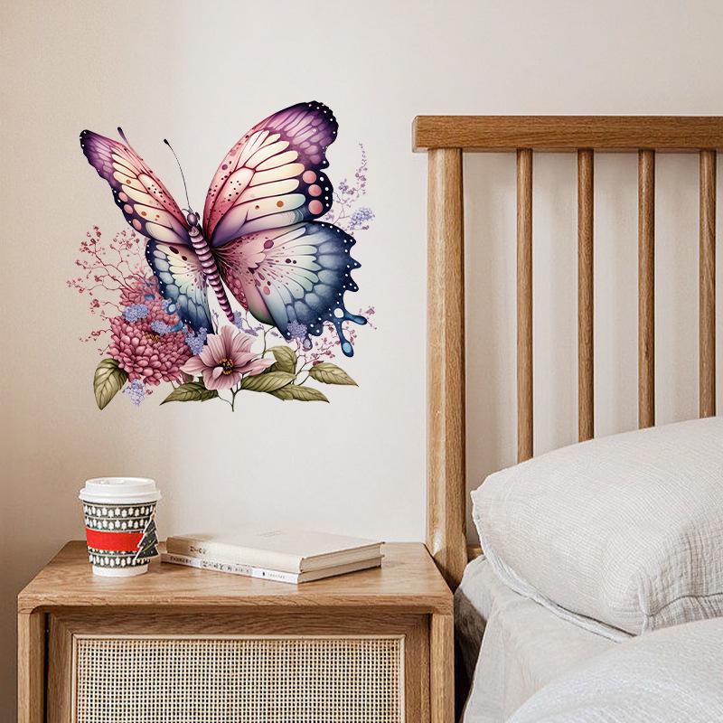 Ručně malované motýlí okenní a kachličkové dekorace Lukang pro hřejivé ložnice a koupelny