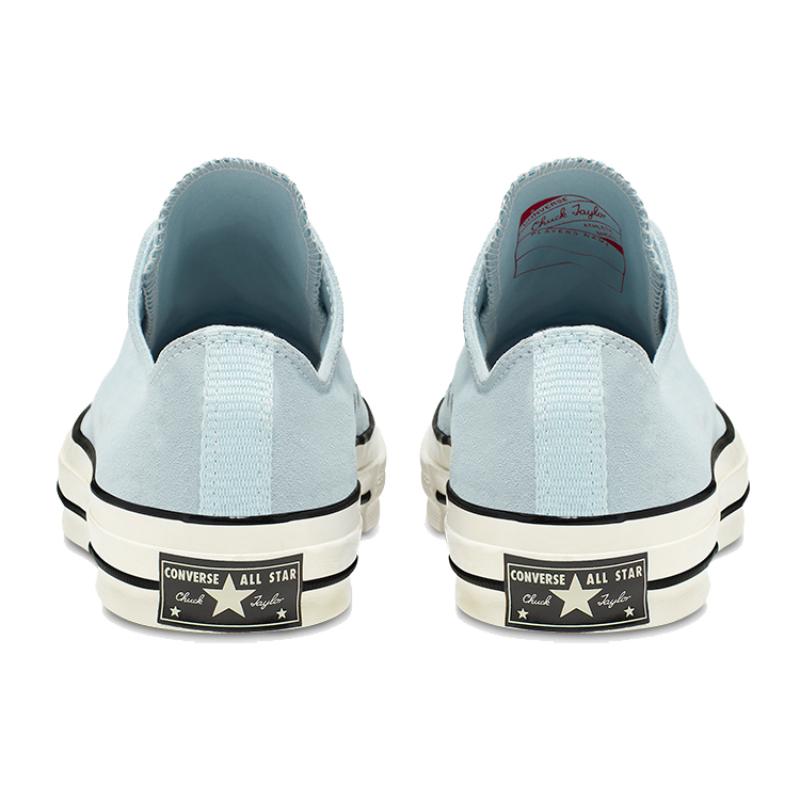 Converse 1970s Suede Chuck Comfortable Casual Low-Top Canvas Shoes Unisex Blue & White