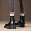Elegant Women's Shoes, Elegant Ladies' Shoes, Fashionable and Versatile Women's Soft and Comfortable Boots,round Toe Thick Soled High Rise Short Boots