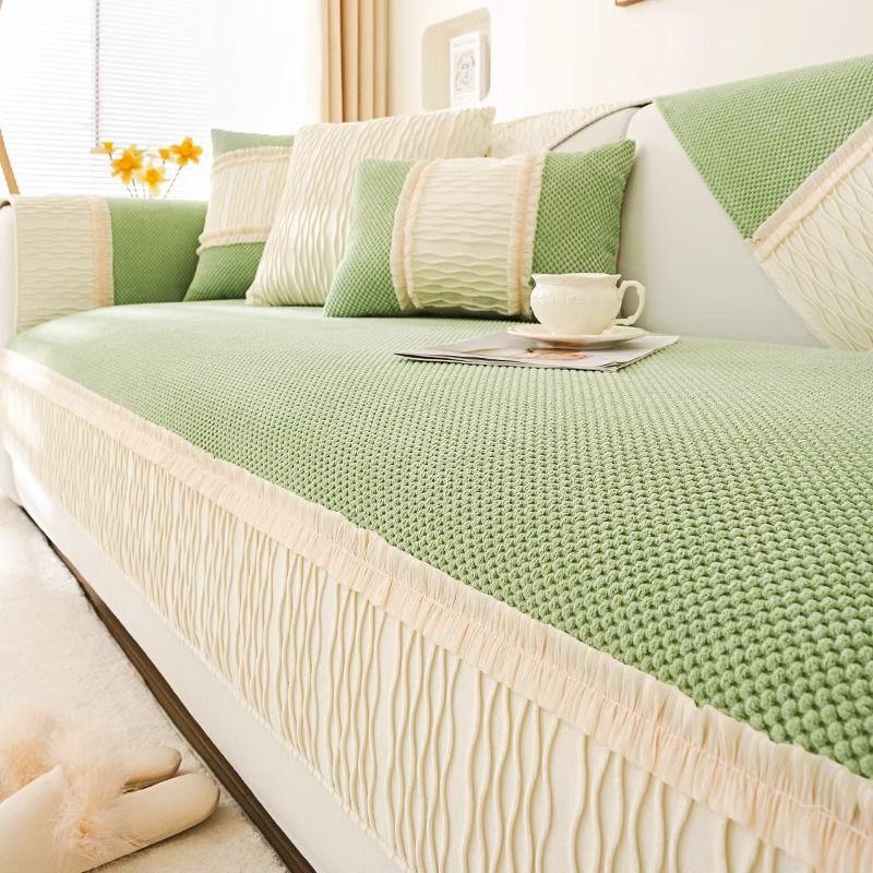 Corduroy Sofa Cushion Universal In All Seasons French Style Sofa Seat Cushion High-end Sofa Cover