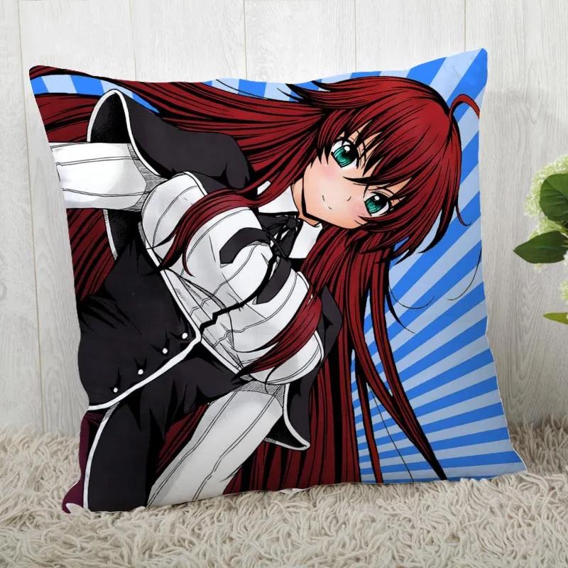 High School Dxd Pillow Cover Customize Pillow Case Modern Home Decorative Pillowcase For Living Room 45X45Cm A19.12.13