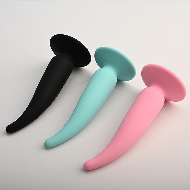 Pepper-shaped Anus Anal Plug Flexible Tip,Curved Butt Plugs Sex Toys,Analplug Buttplug Butplug With Suction Cup