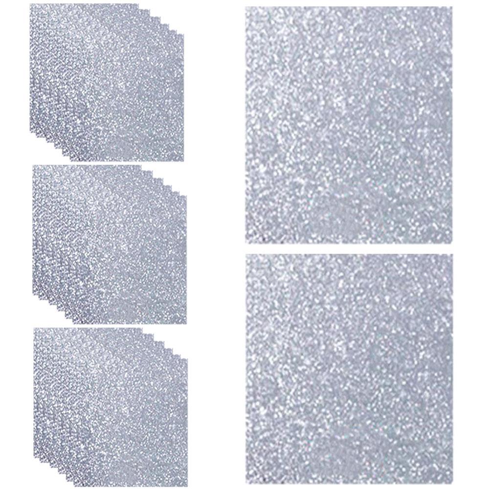 Holographic Glitter Laser Self Adhesive Waterproof  Vinyl Stickers A4 Size Overlay Photos Windows Laptops Decorations 10pcs Sets