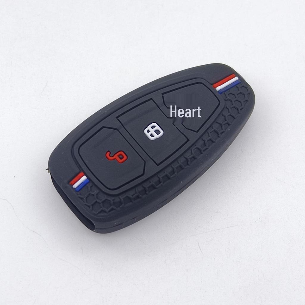 3-Button Silicone Protective Cover for Water Droplet Smart Key - Fits Ford Mondeo, Focus, and Small Cars
