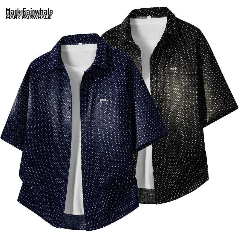 Mark Fairwhale Men's Short Sleeve Casual Shirt