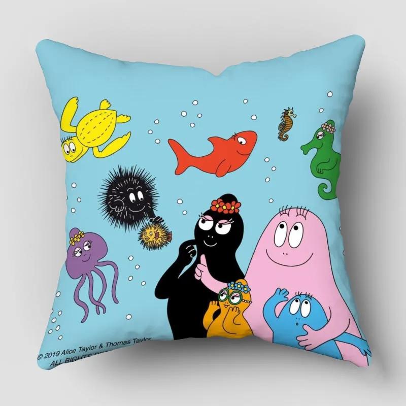 Povlaky na polštáře Barbapapa Zvířata Sněhulák Tištěný Povlak na polštář Zimní Sváteční Párty Dekorativní Povlak na polštář na gauč