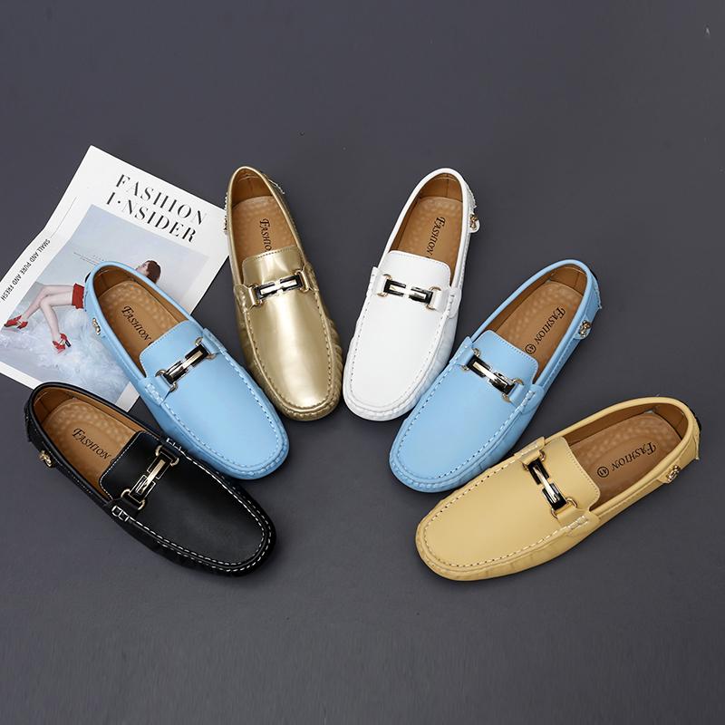 Street Style Mens Moccasins Ultra-light Soft-Soled Penny Loafers Leisure Walk Male Driving Shoes Comfy Non-slip Slip On Footwear