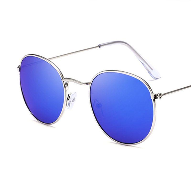 Fashion Oversized Round Sunglasses For Men And Women With Vintage Retro Mirror Glasses