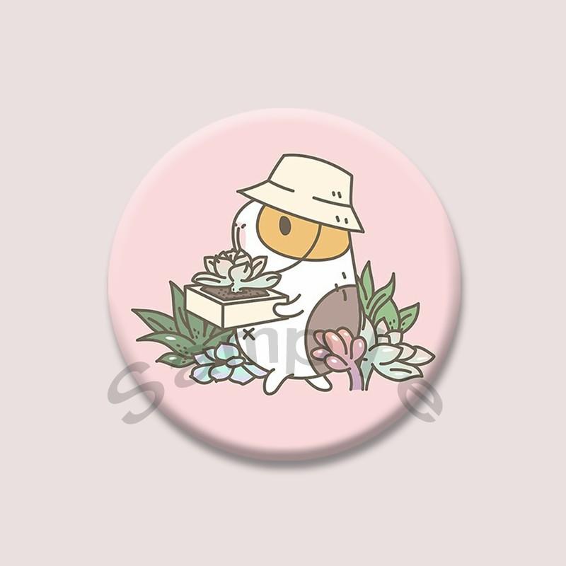 Cartoon Duck Cat with Flag Brooch Creative Funny Animal Words Lapel Pins DIY Backpack Hat Accessories Jewelry Badge for Friends