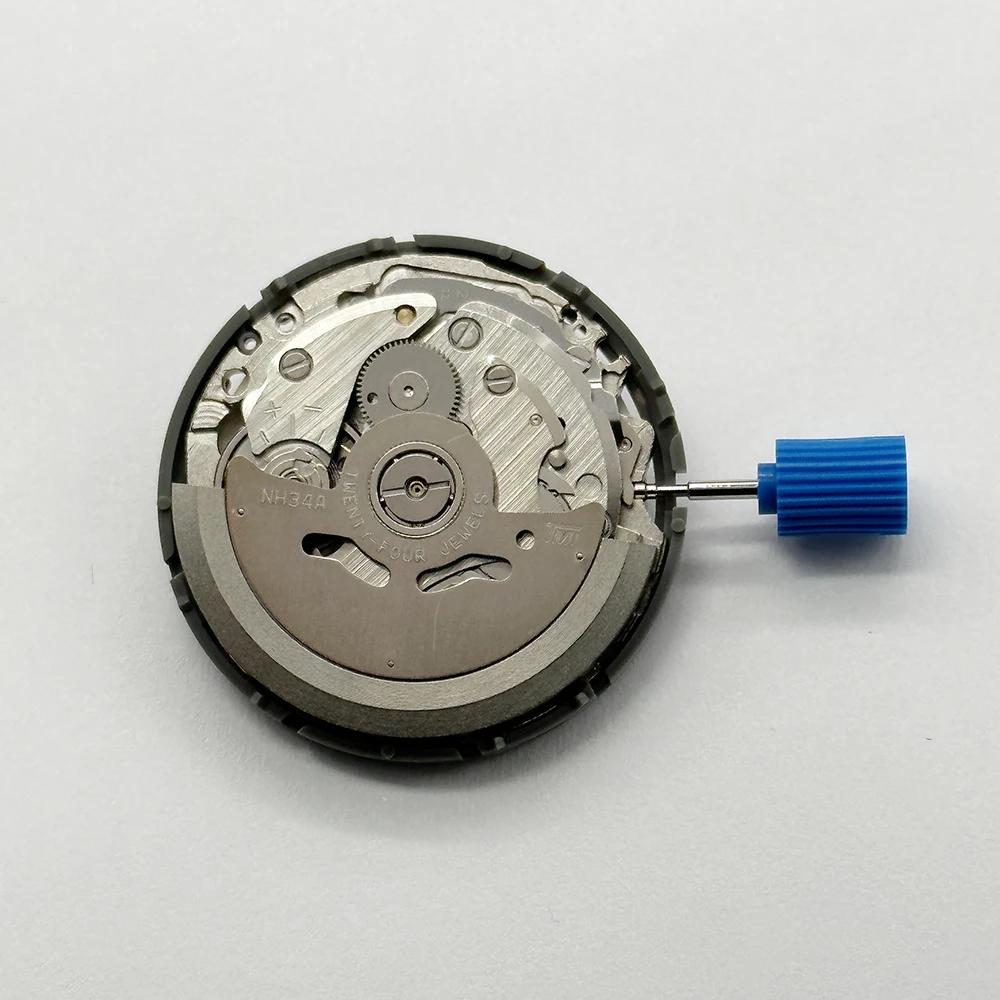 Japan Genuine GMT NH34 Movement Automatic 24 Jewels Mod Mechanical Watch Movement NH34A 24H GMT Hands Date At 3:00 Standard GMT
