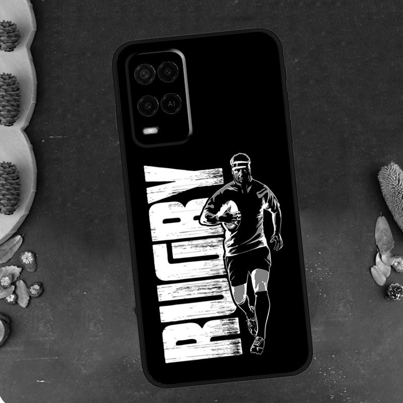 Rugby Phone Case For Oppo A79 A18 A38 A58 A78 A98 A17 A40 A60 A80 A16 A76 A96 A15 A74 A94 A54 A77