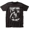 Eric Clapton 74 Unisex T-Shirt Musik Klassiker Konzert Rockband Tee Neu Schwarz Grafik Tee