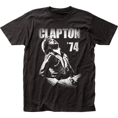 Eric Clapton 74 Unisex T-shirt Music Classic Concert Rock Band Tee New Black Graphic Tee