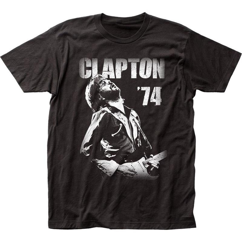 

Eric Clapton 74 Unisex T-shirt Music Classic Concert Rock Band Tee New Black S