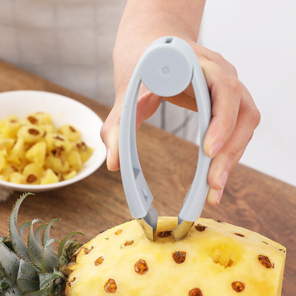 Slicer Strawberry Fruit Tool Kitchen Gadget Seed Remover Clip Top Stem Remover Pineapple Eye Peeler