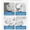 Disposable Toilet Brush Set Portable for Travel, Hotels, and Public Restrooms with Refill Sponge Heads