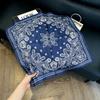 European and American style scarf square scarf imitation silk 71cm retro cashew print literary headband suit with decorative scarf