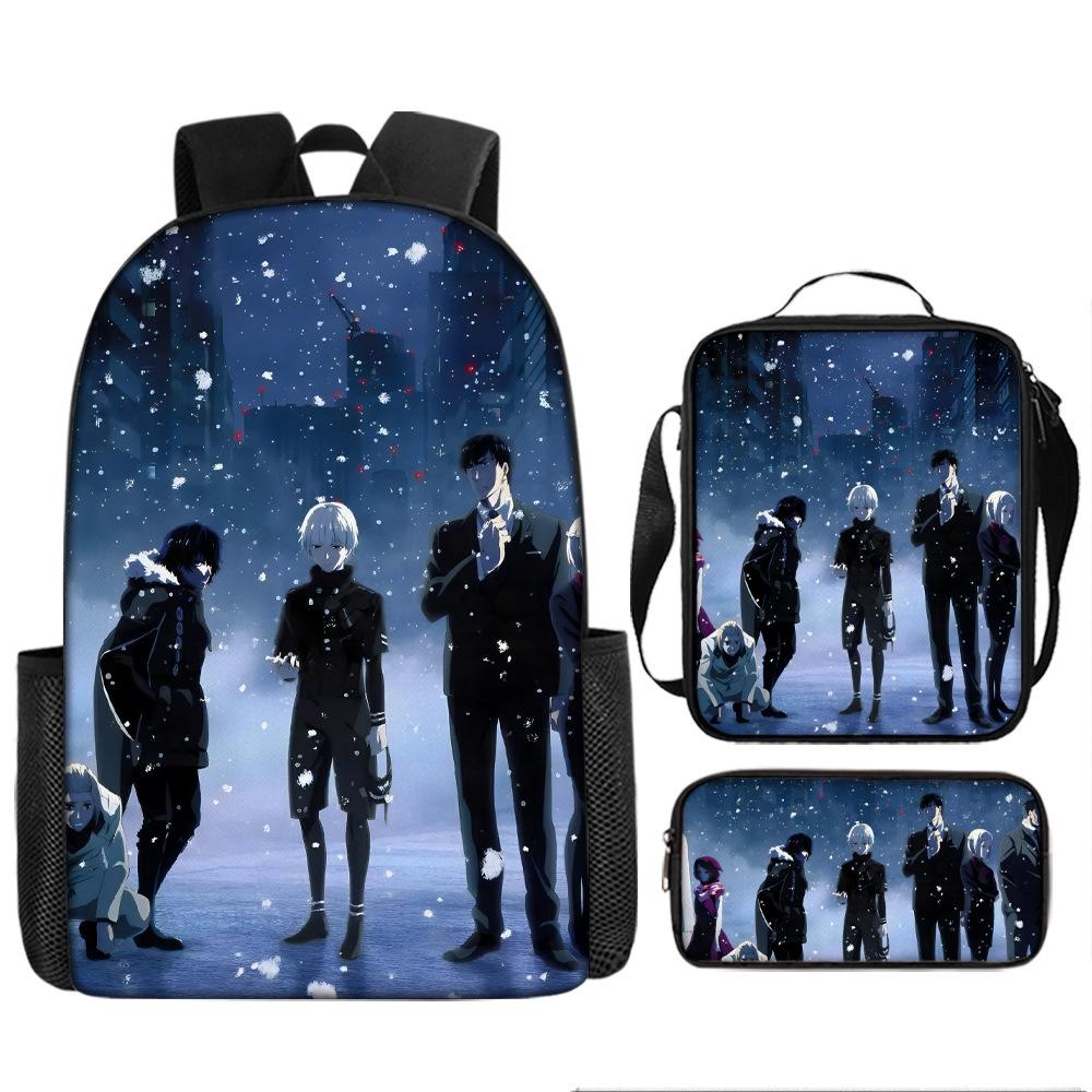 Anime Peripheral Backpack Tokyo Ghoul Food Backpack Kimuken School Bag Computer Bag Tokyo Ghoul Backpack