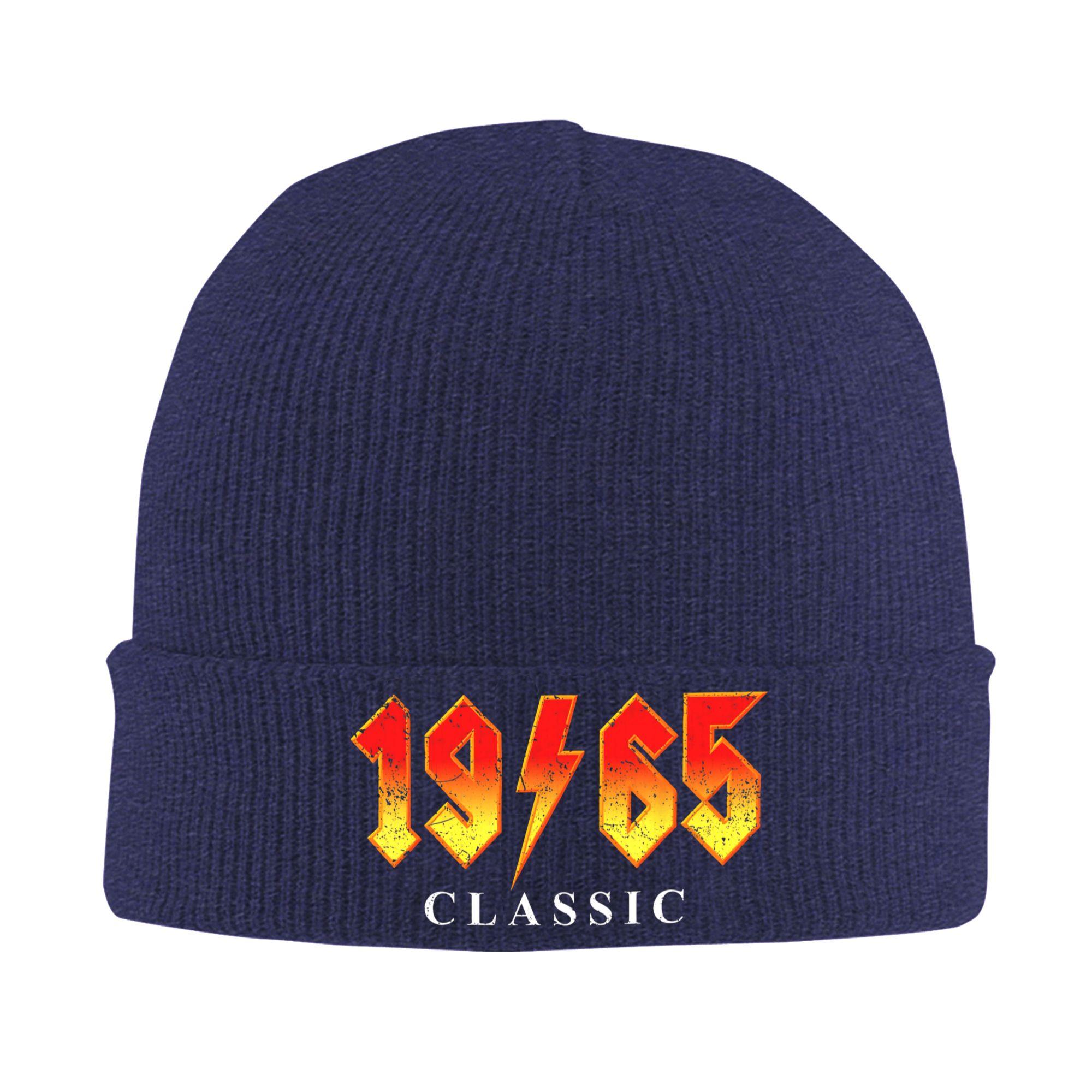 

1965 Classic Rock Legend 60 Year Old 60th Birthday Beanie Hats Bonnet Hats Men Hip Hop Hippie Skullies Beanies Spring Warm Caps One Size