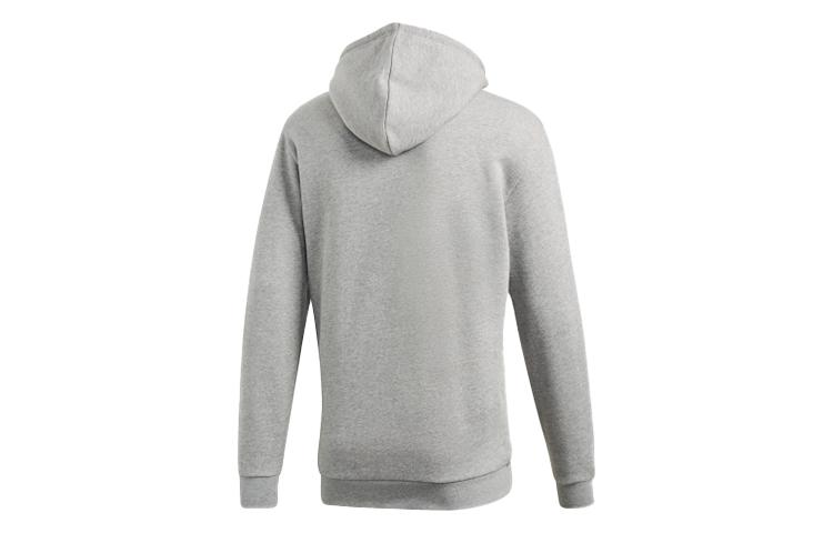 Adidas Originals Trefoil Sweatshirts Men s Light Gray Hooded Moderate Regular DT7963 XS