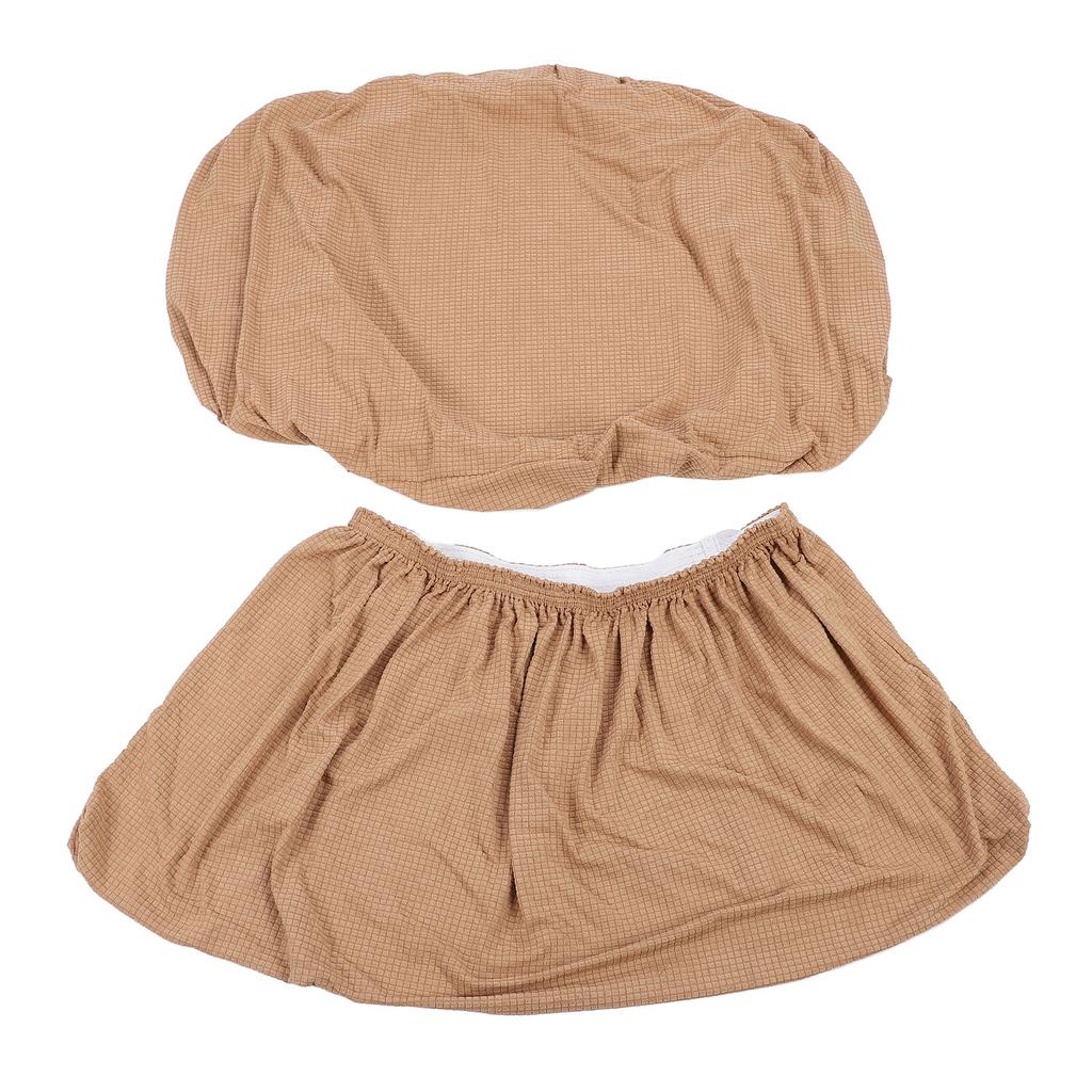 RV Dinette Cushion Cover Water Resistant Elastic Camel Color Sofa Seat Slipcover for Camping Vehicle Trailer