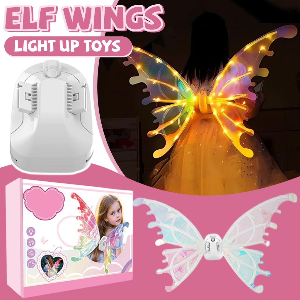 Children'S Girls' Glowing Butterfly ElectricWing Toy Music Gift