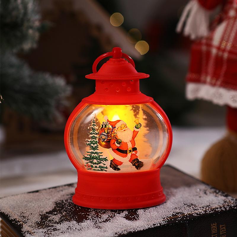 Christmas Night Light Electronic Wind Lamp Oval Pony Lamp Electronic Candle Lamp Toy Decorative Candle Lamp