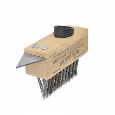 AW Tools Wooden Brush With Scraper