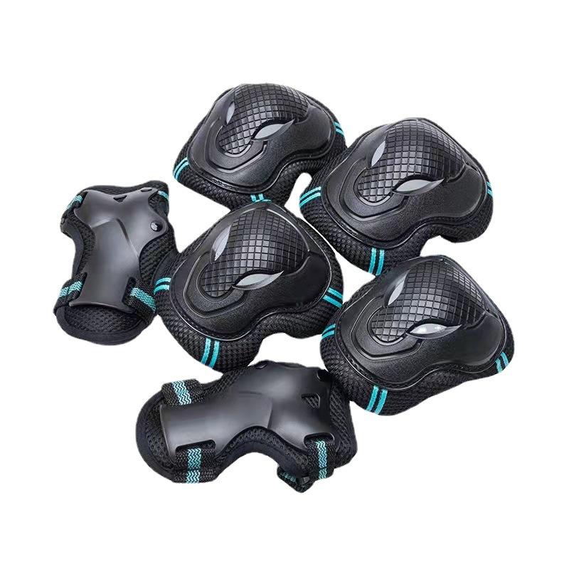 Adult Children's Roller Skating Shoes Protector Skateboard Cycling Sports Protector Knee Pads Elbow Bracers Wrist Set