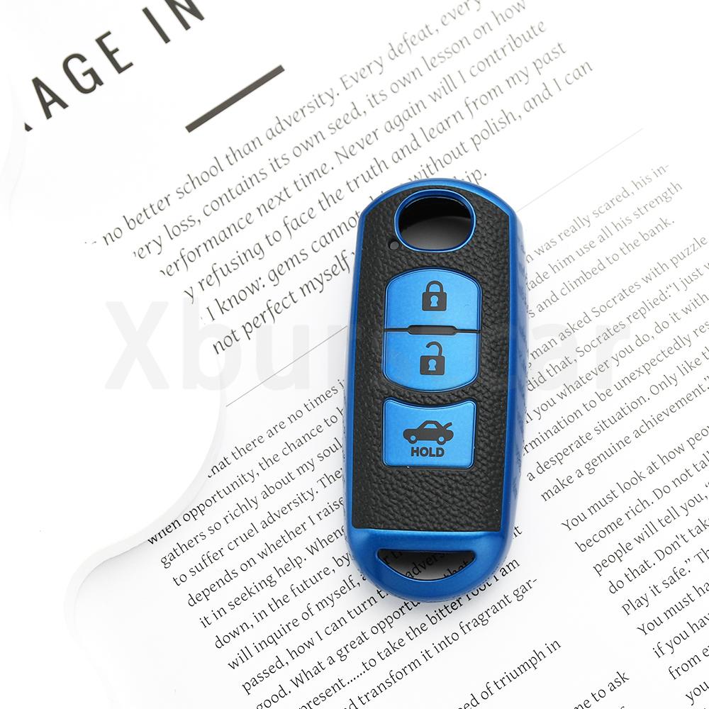 Auto Car Key Case Cover Keyless Keychain Protector For Mazda Cx7 Cx-9 Cx8 Cx-3 Cx3 Cx-5 Cx5 2 3 5 6 Bl Bm Gj Atenza Axela Demio