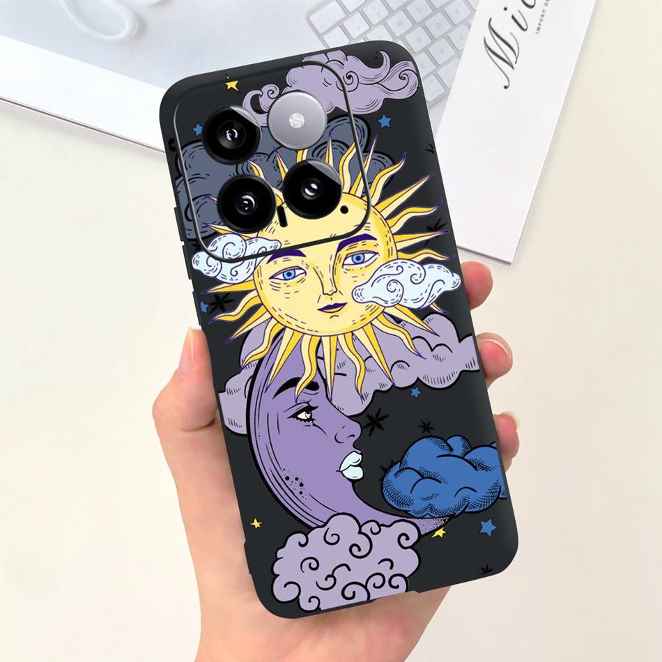 For Xiaomi 14 Phone Case Xiaomi Mi 14 5G Mi14 2024 Cute Cat Cartoon Jelly Silicon Soft Protective Back Cover