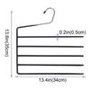 Anti-slip Multi-Pants Hanger Thickened and Reinforced Plastic-coated Organizer Gifts Towel Rack