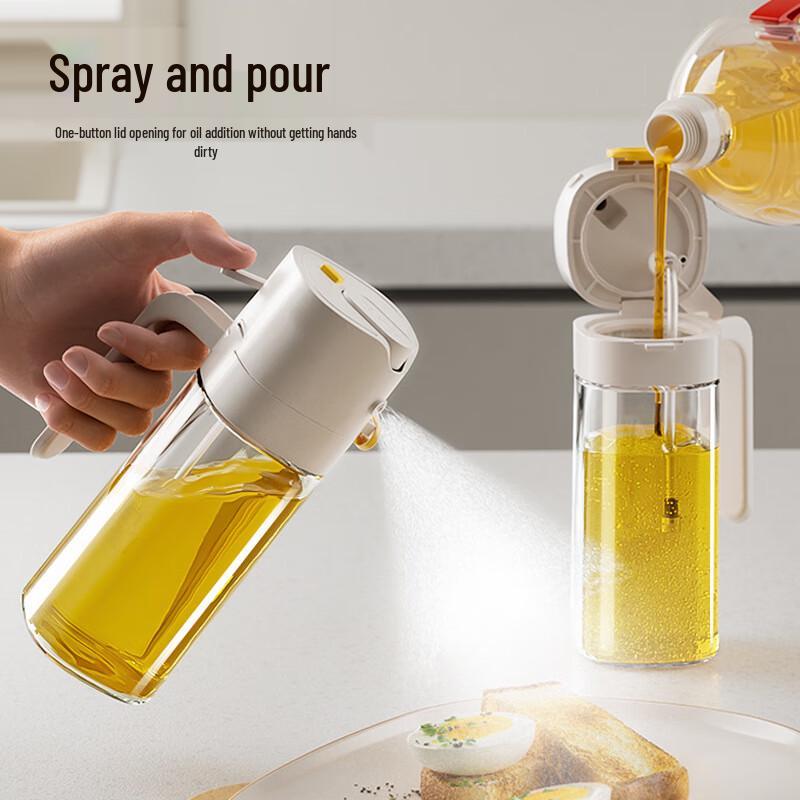 Dual-Use Spray and Pour Oil Dispenser