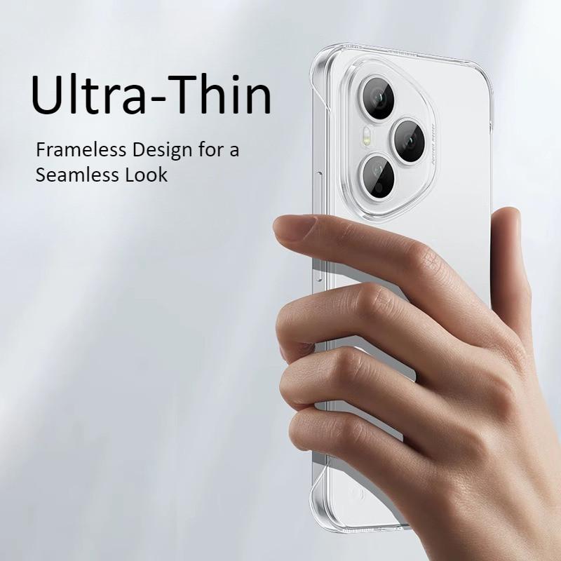 For Honor 400 300 200 100 90 80 70 Pro Ultra 80SE Frameless PC Phone Case For Honor Power Transparent Ultra-thin Protective Cover