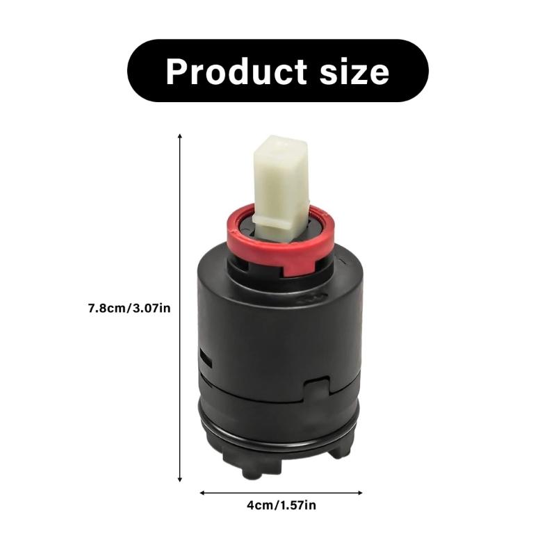 Sturdy Plastic Mixing Cartridge for Kitchen and Bathroom Faucets Ensuring Constants Water Temperature Control Flows