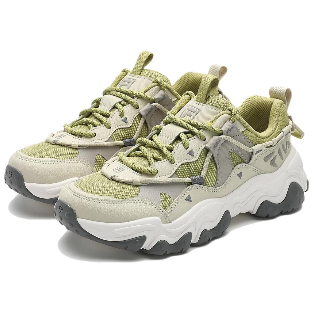 FILA Fluid 5 Cat Paw Simple Versatile Low-Top Dad Shoes Women sneaker Green F12W412105FPB