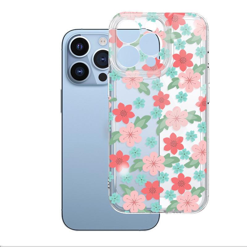 ins wind summer apple 13pm mobile phone case iPhone16 space case 14pro beautiful 15 transparent 12 soft case 11