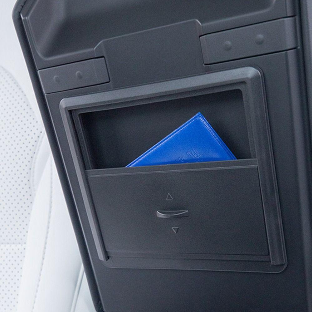 

Plastic Car Center Console Organizer Travel Friendly Privacy Storage Box for Car чорний