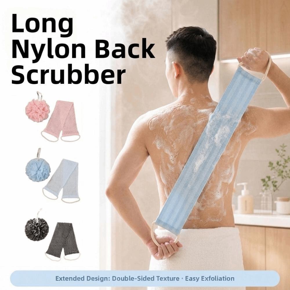 Soft Exfoliating Back Scrubber Dead Skin Remover Back Shower Strap Body Cleaning