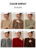 Women's Cashmere Half-Turtleneck Slim Pullover - Warm, Ribbed, and Perfect for Layering