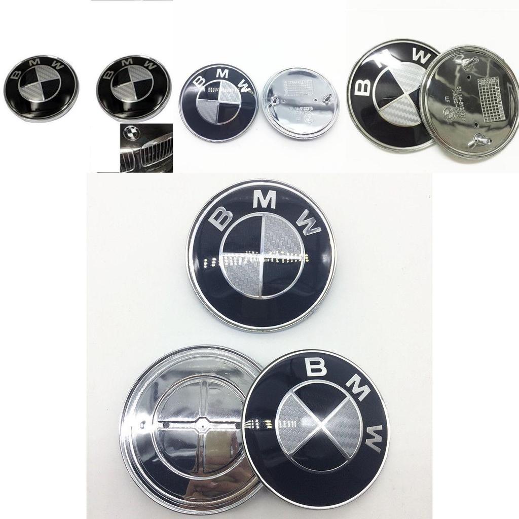 Prémiová kvalita Karbonové Výměnné Znaky BMW 82mm Pro Přední Kapotu a Víko Zavazadlového Prostoru Logo Znak