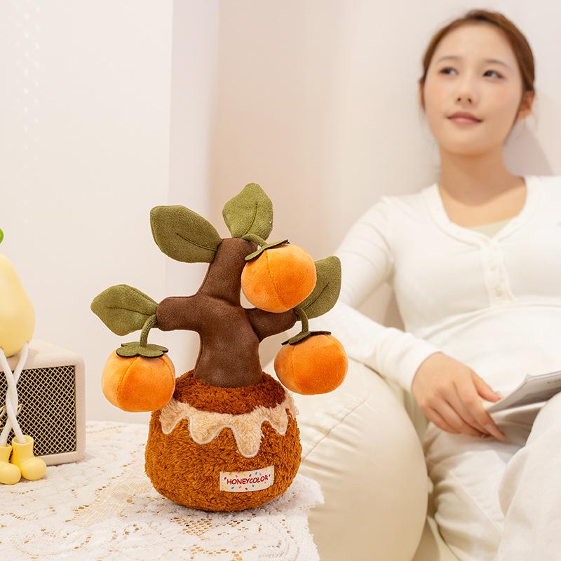 Realistic Plush Money Tree Plant Doll for Car Decoration and Small Gifts