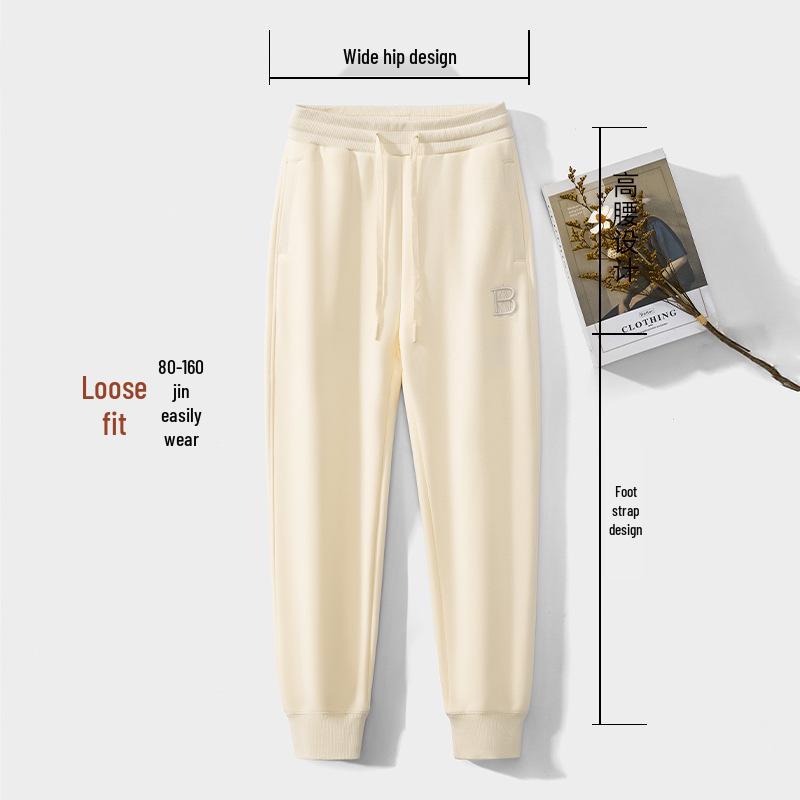 GAGN Women's New Arrival Winter High-Waist Fleece-Lined Purple Sweatpants - Simple, Loose, and Versatile