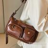 Bag Women's 2025 Spring and Summer New Korean Ins Niche Personalized Retro Shoulder Underarm Bag Crossbody Small Square Bag