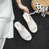 Cool Slippers for Women In Summer, Sloping Heels, Thick Soles, Fashionable Outdoor Beach Shoes, Mesh Hollowed Out Women's Slippers