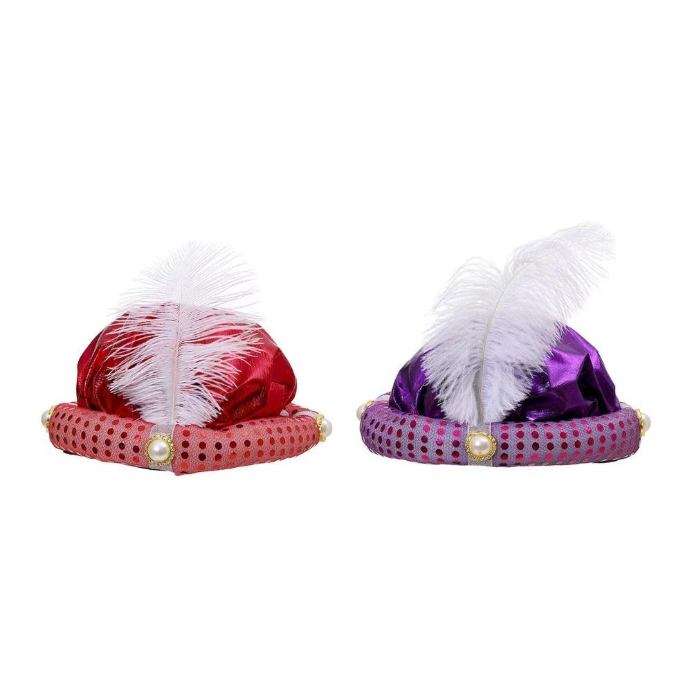 Performance Props Sultan Turban Hats Head Wraps Arab Headwear Indian Cap Men and Women