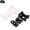 100PCs Cable Tie Mount Wire Buddle Saddle Type Plastic Holder White Black