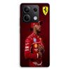 Phone Case - MANIACASE - Xiaomi Redmi Note 13 5G - TPU Silicone - Black - Lewis Hamilton Ferrari