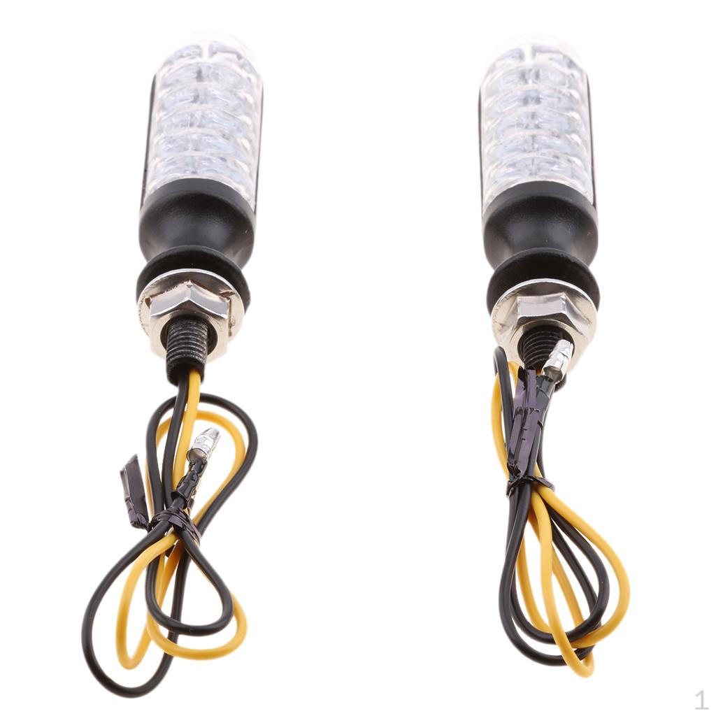 LED Turn Signal Indicator Blinker Light Universal For Motorcycle Racing Bike