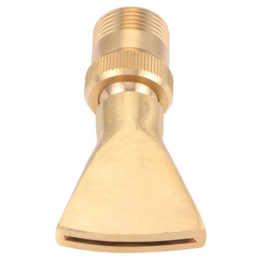 Brass Narrow Fan Jet Water Fountain Nozzle Spray Head Adjustable Pond Sprinkler(G1 2 Female Thread G3 4 Male Thread )